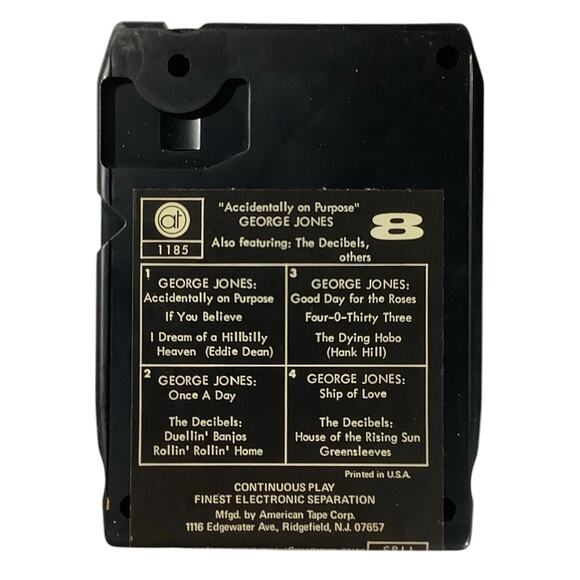 Rare Vintage 60/70's 8-Track Tape - George Jones Songs & The Decibels Songs - Picture 4 of 4